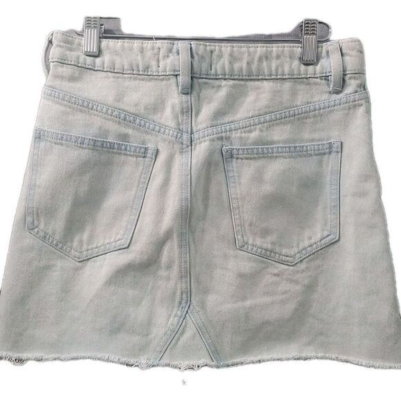 Free People  women’s Denim Mini Skirt Size 26 - Picture 2 of 9